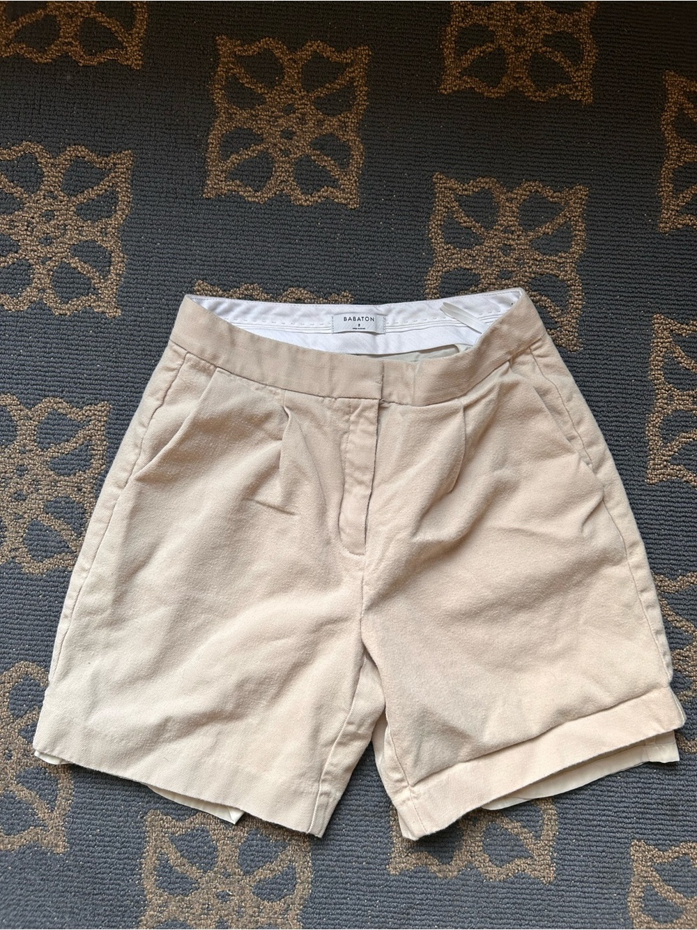 Babaton aritzia brand Light Cream High-Waist Tailored Shorts